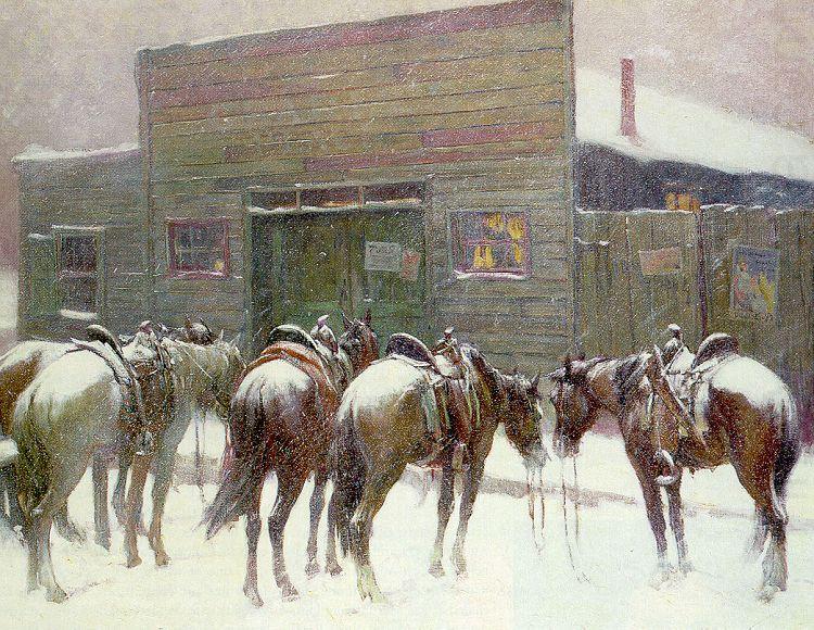 Berninghaus, Oscar Edmund The Faithful Ponies china oil painting image